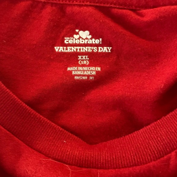 A Valentine’s Day T shirt size boys XXL - Picture 2 of 3